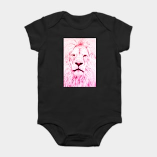 Lion Pink Baby Bodysuit